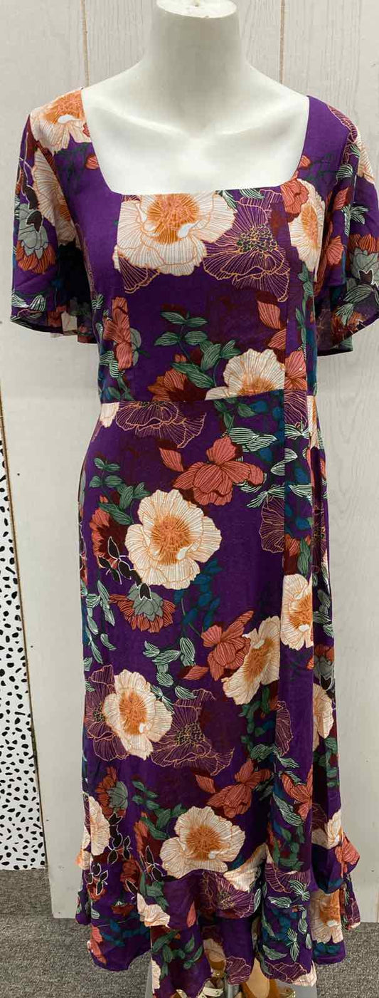 Band of Gypsies Purple Womens Size L Dress