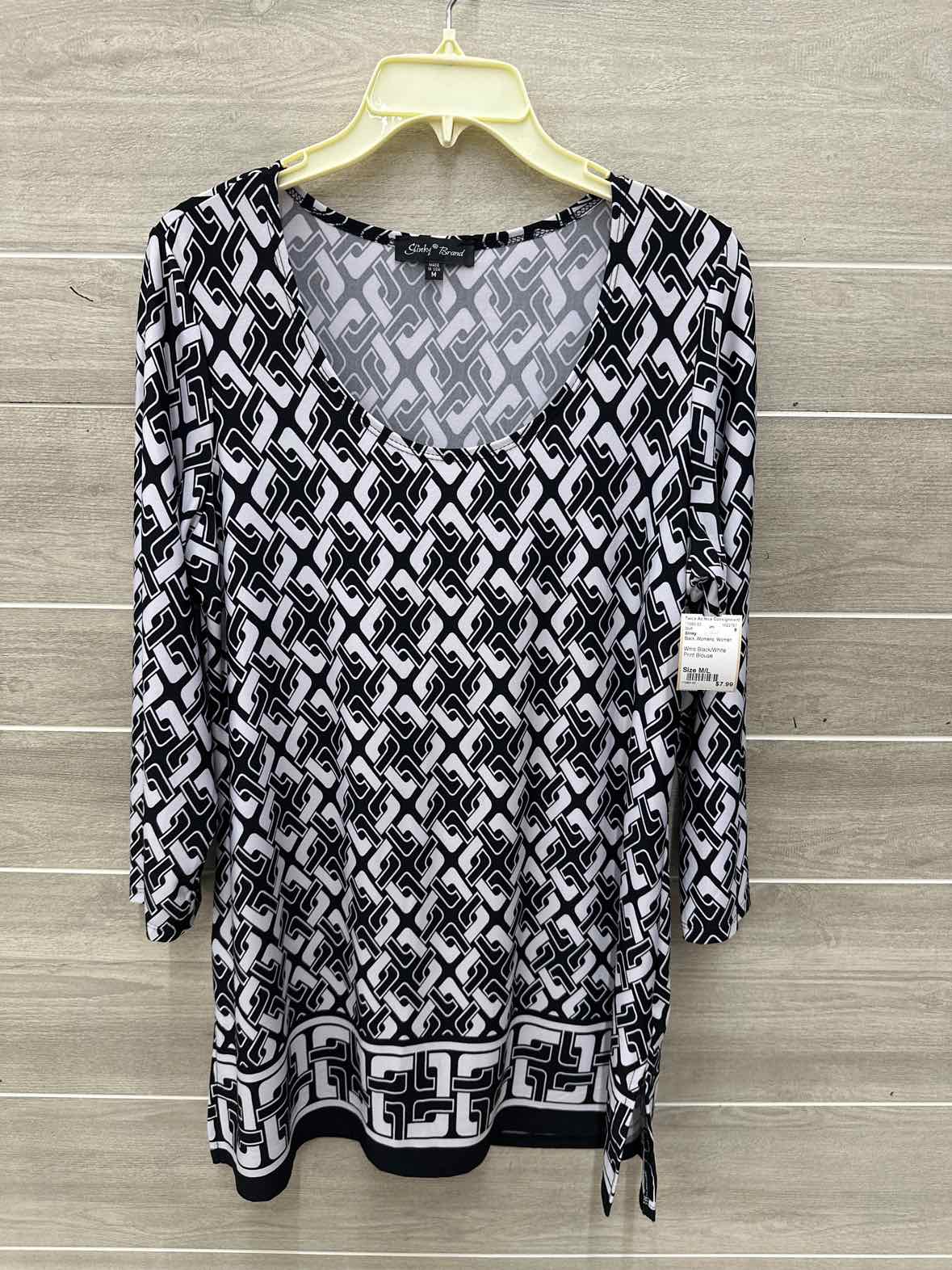 Slinky Size M/L Black Womens Shirt