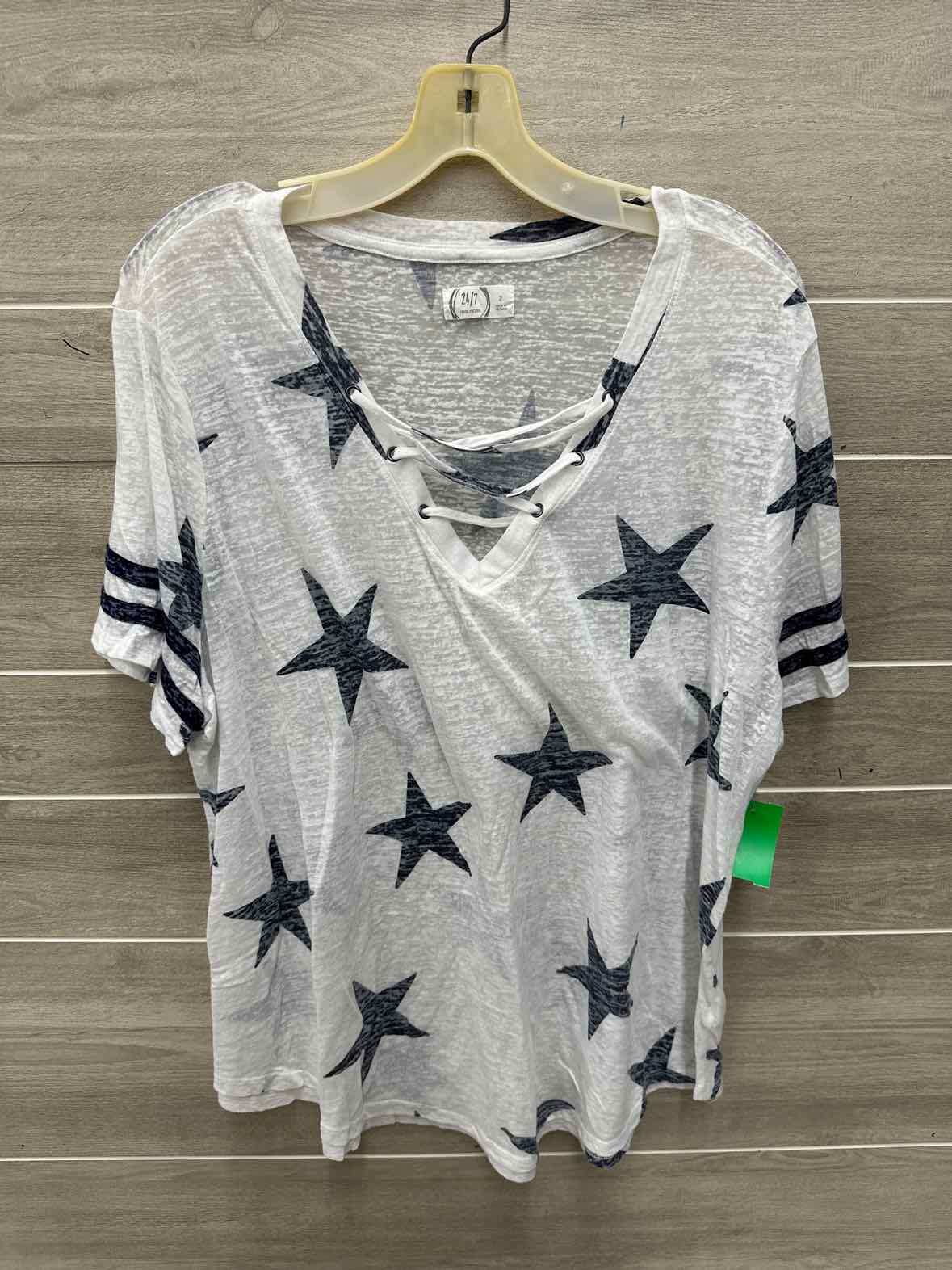 Maurices Size 2X White Plus Shirt