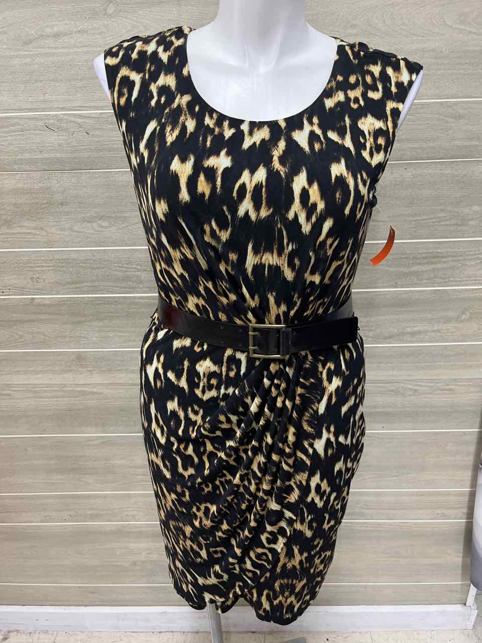 Calvin Klein Size 12 Black Womens Dress