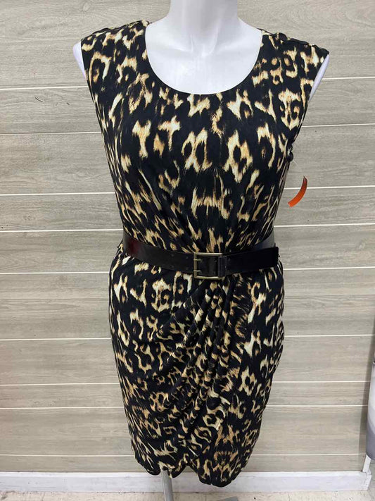 Calvin Klein Size 12 Black Womens Dress