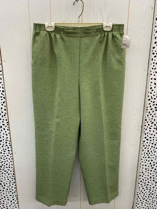 Alfred Dunner Green Womens Size 16 Pants