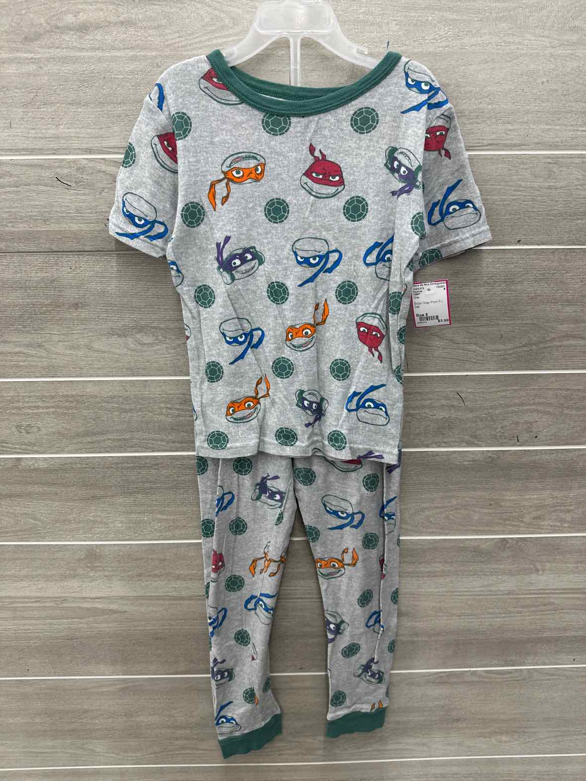 TMNT Boys Size 8 Pajamas