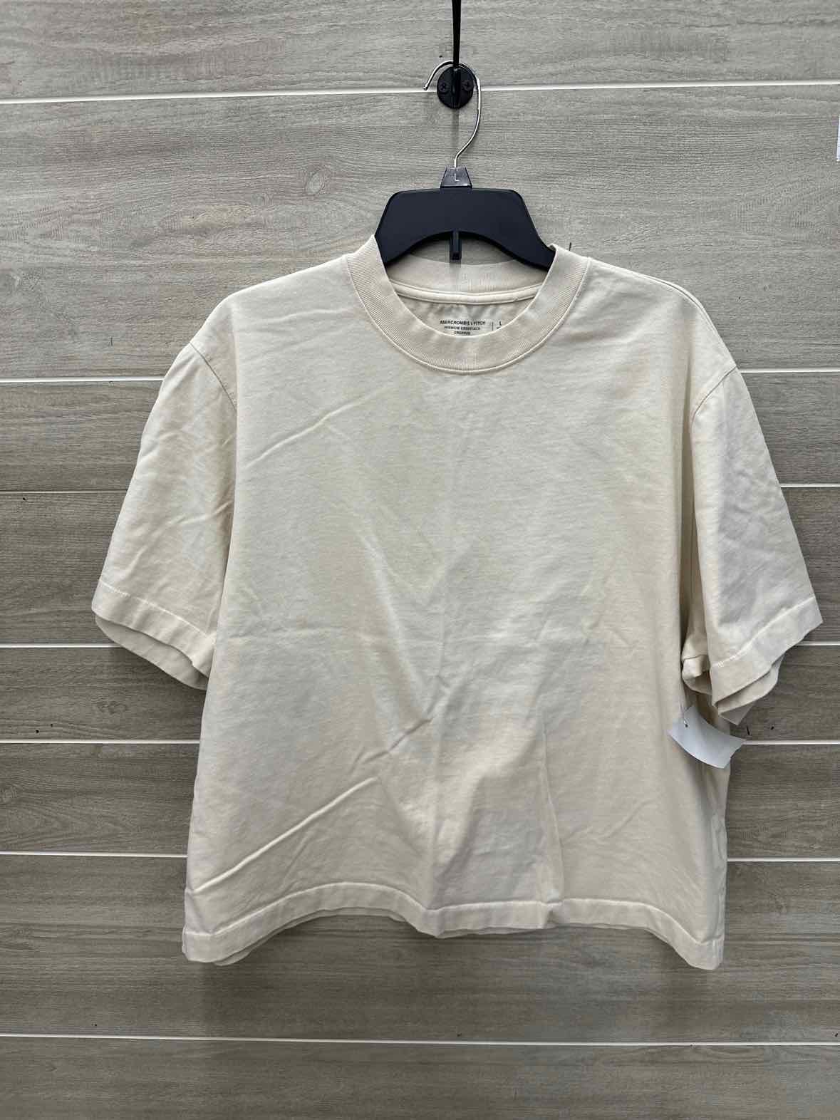 Abercrombie & Fitch Size L/XL Beige Womens Shirt