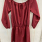 Burgundy Junior Size Small Romper