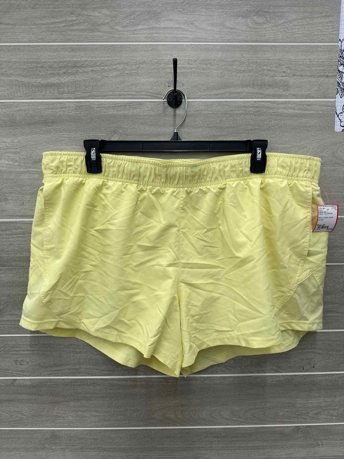 Athletic Works Size 22 Yellow Plus Shorts