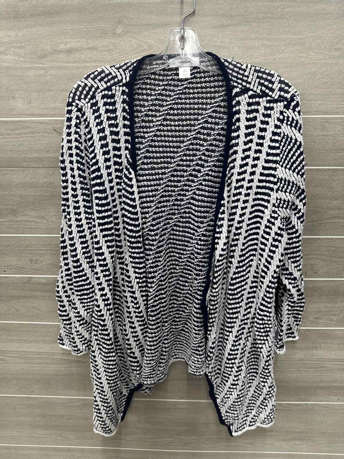 CJ Banks Size 1X Navy Plus Sweater