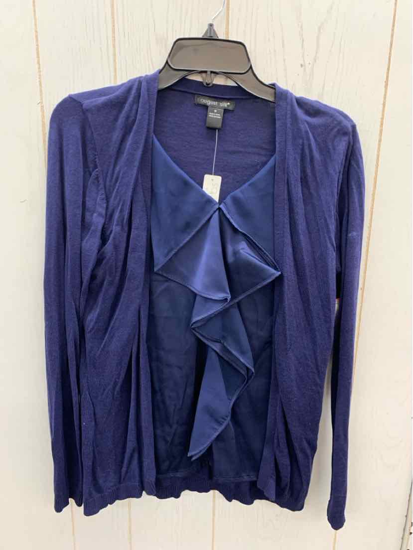 August Silk Blue Womens Size M Shirt