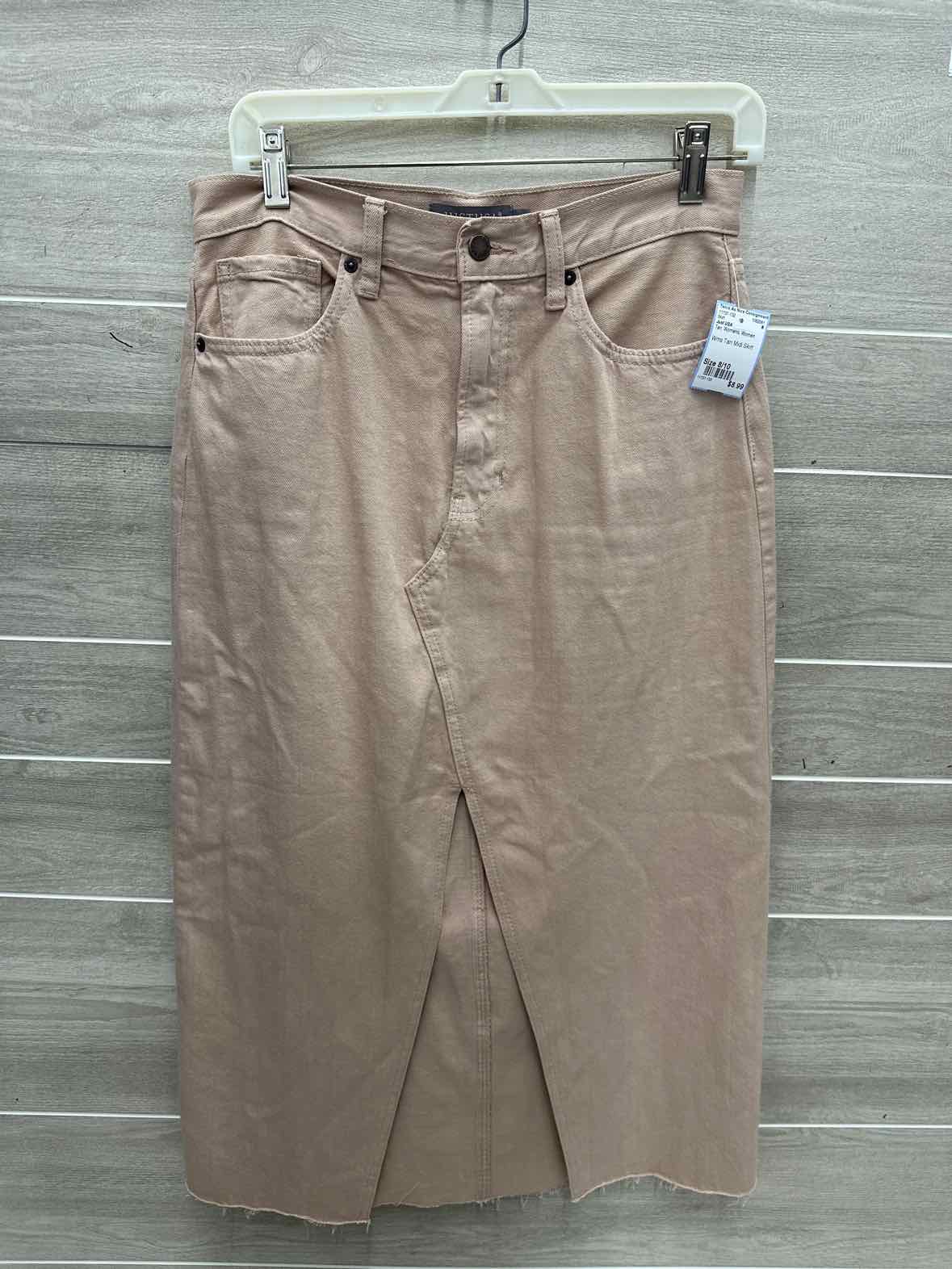 Just USA Size 8/10 Tan Womens Skirt