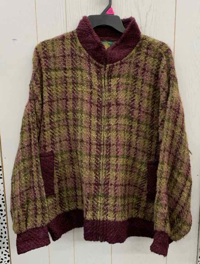 Burgundy Womens Size XL Sweater