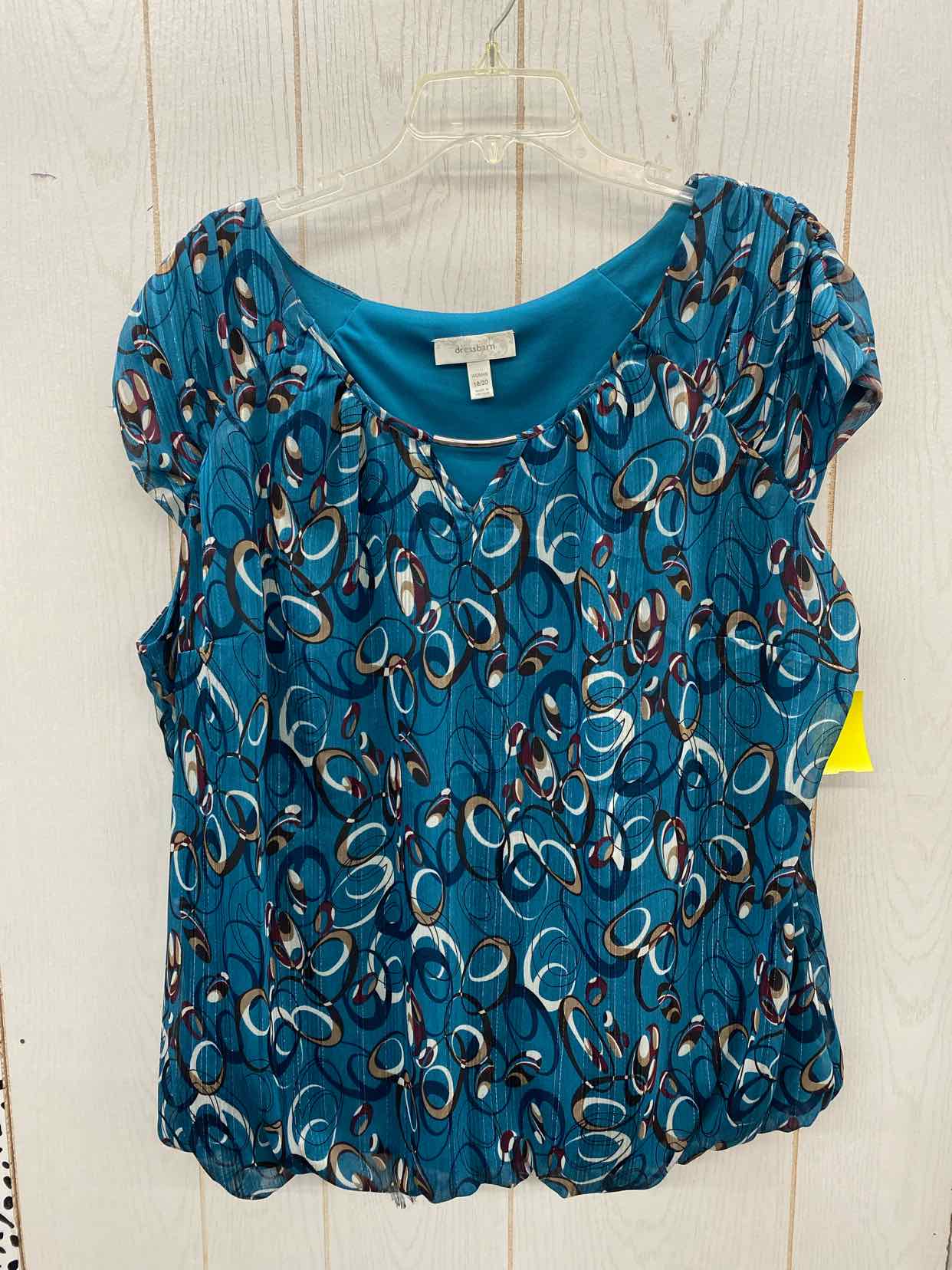 Dressbarn Teal Womens Size 18/20 Shirt