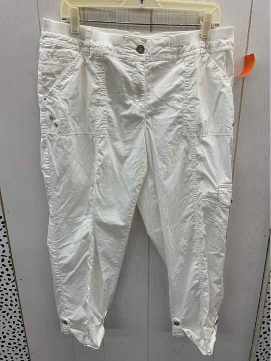 Chico's White Womens Size 12 Pants