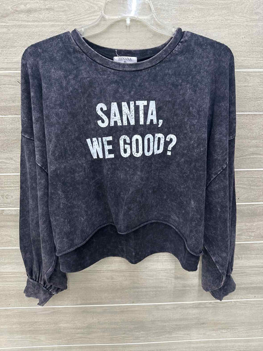 Zenana Gray Womens Women Size 1X/2X Shirt