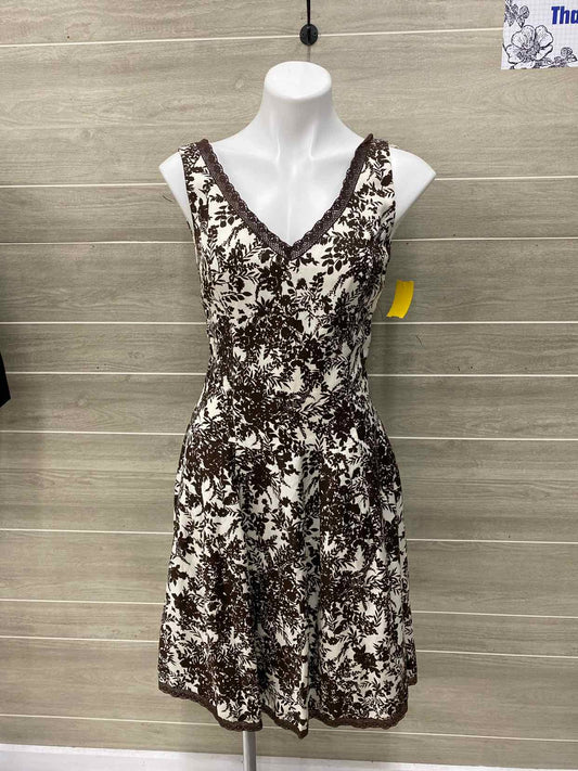Suzi Chin Brown Womens Size 10 Dress