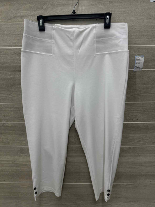 Simply Noelle Size 16 White Plus Pants