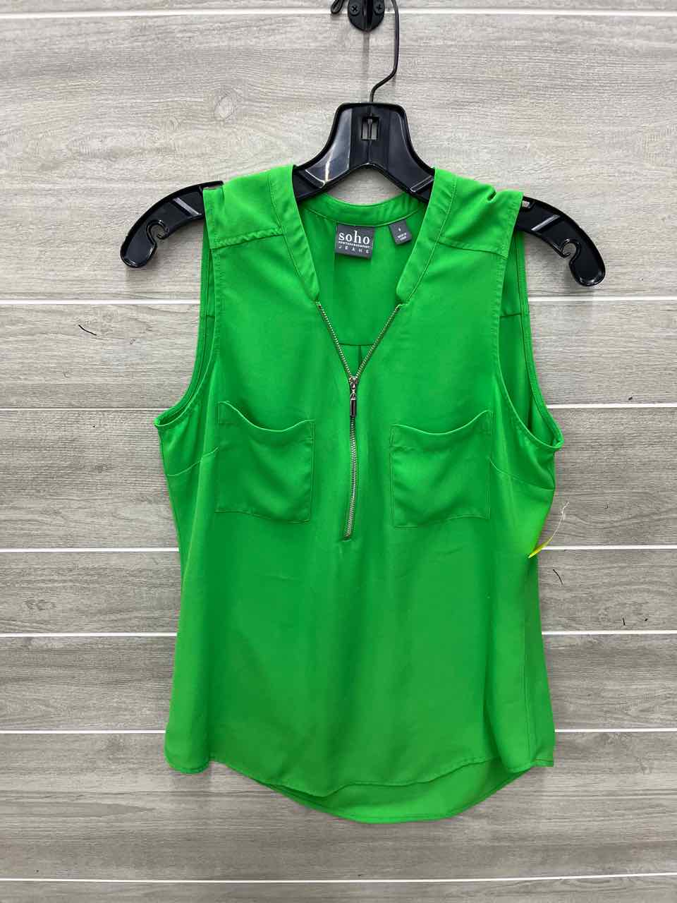 SOHO Size S Green Womens Tank Top
