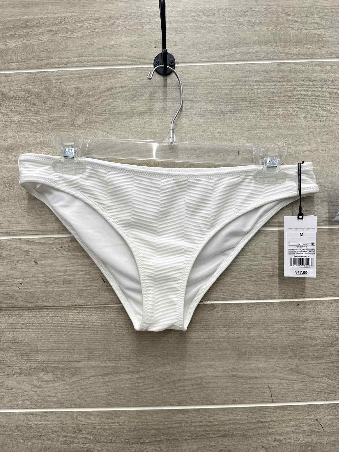 Shade & Shore Size M White Womens Swimsuit