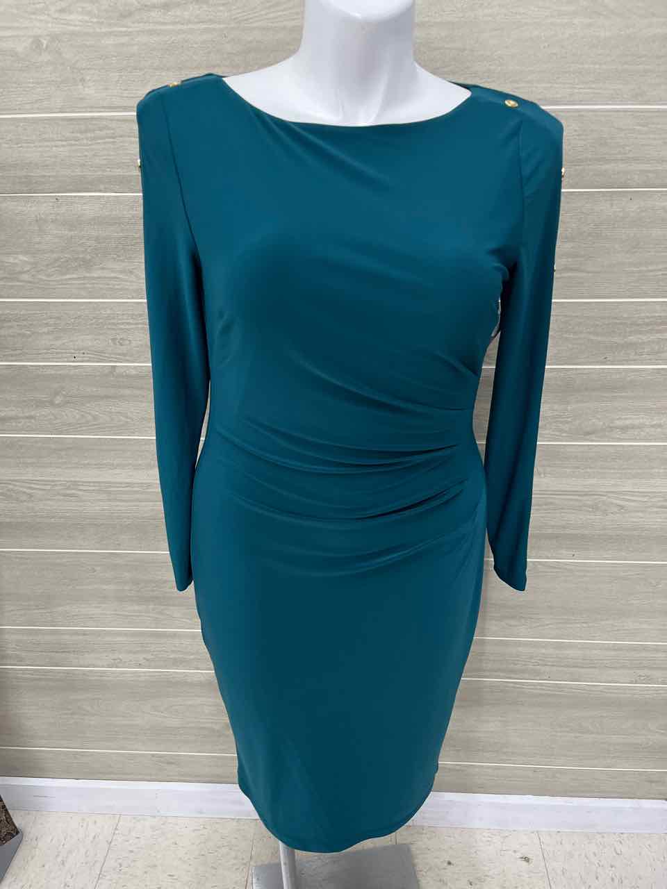 Ralph Lauren Size 14 Teal Womens Dress