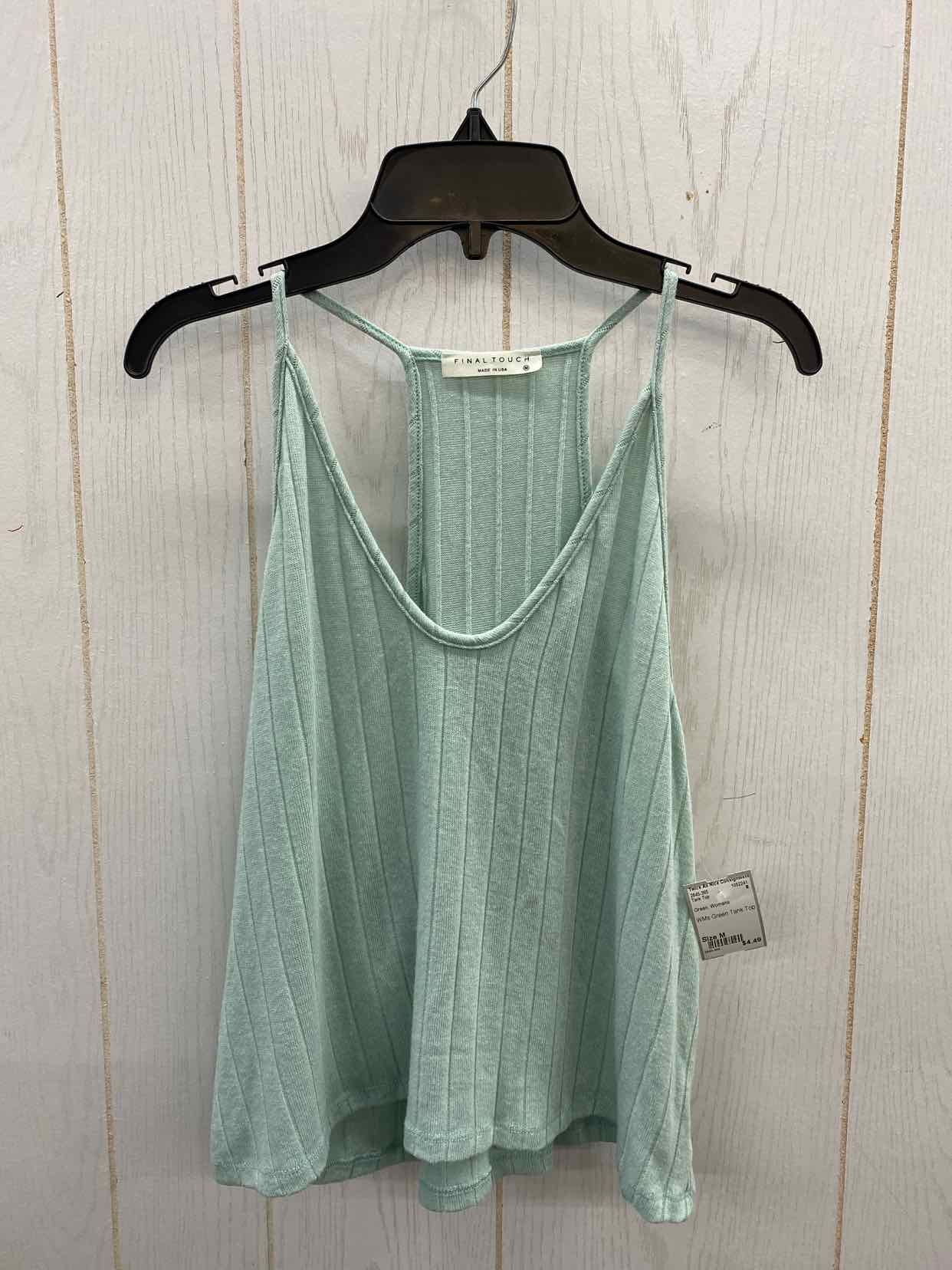 Green Womens Size M Tank Top