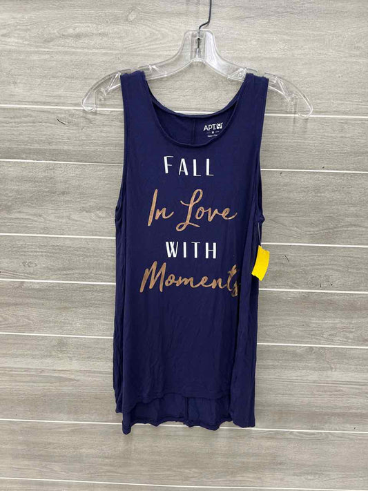 Apt 9 Navy Womens Women Size M Tank Top