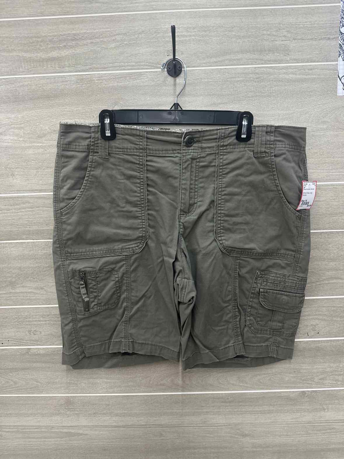 Lee Olive Womens Women Size 16 Shorts