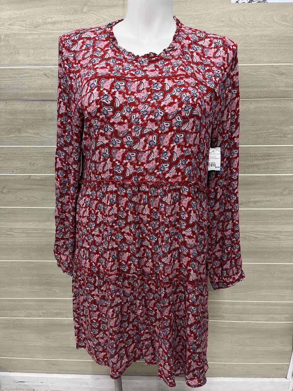 Knox Rose Size 12/14 Burgundy Womens Dress
