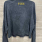 PINK Size L Gray Womens Sweatshirt