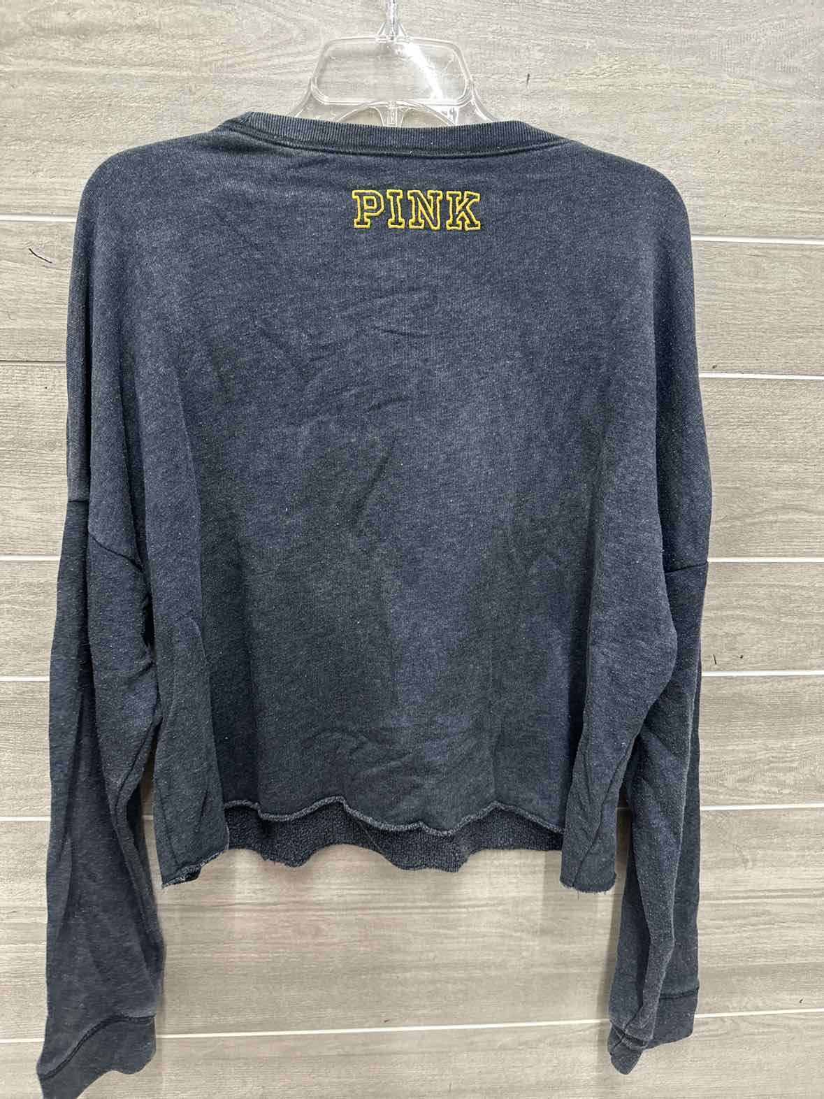 PINK Size L Gray Womens Sweatshirt