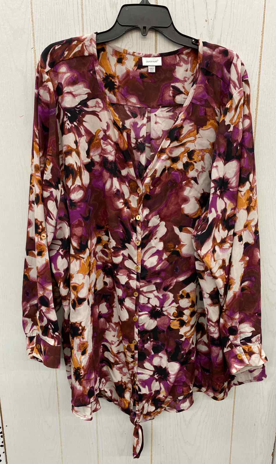 Ave Purple Womens Size 30/32 Shirt