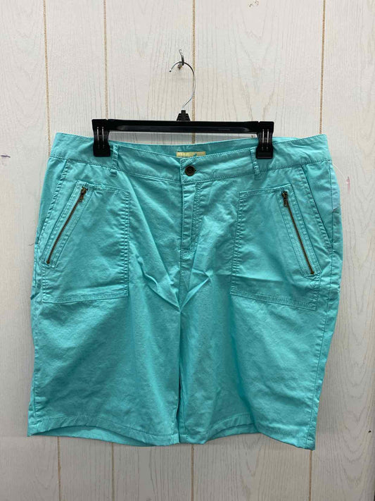 Caribbean Joe Teal Womens Size 16 Shorts