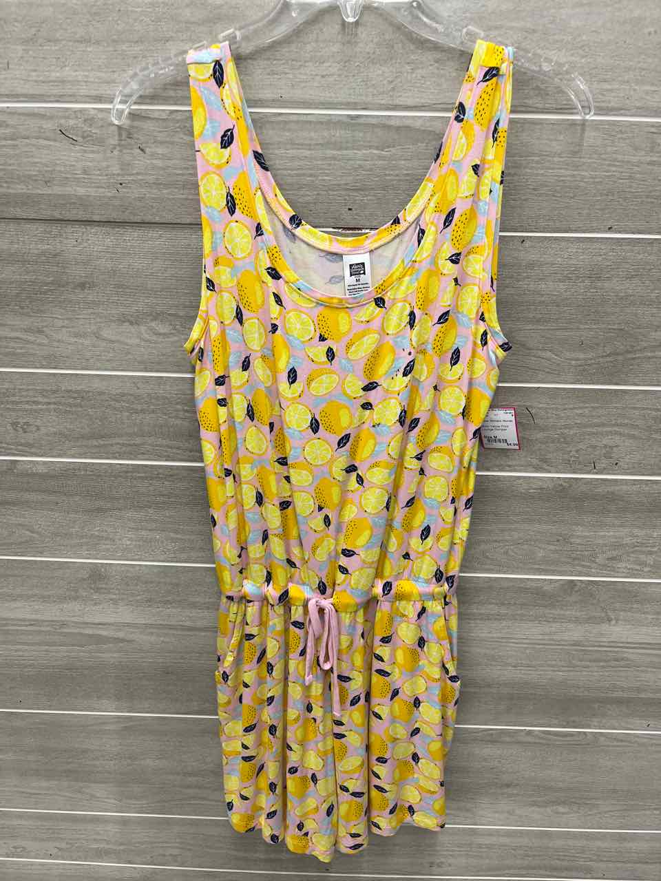 Size M Yellow Womens Romper