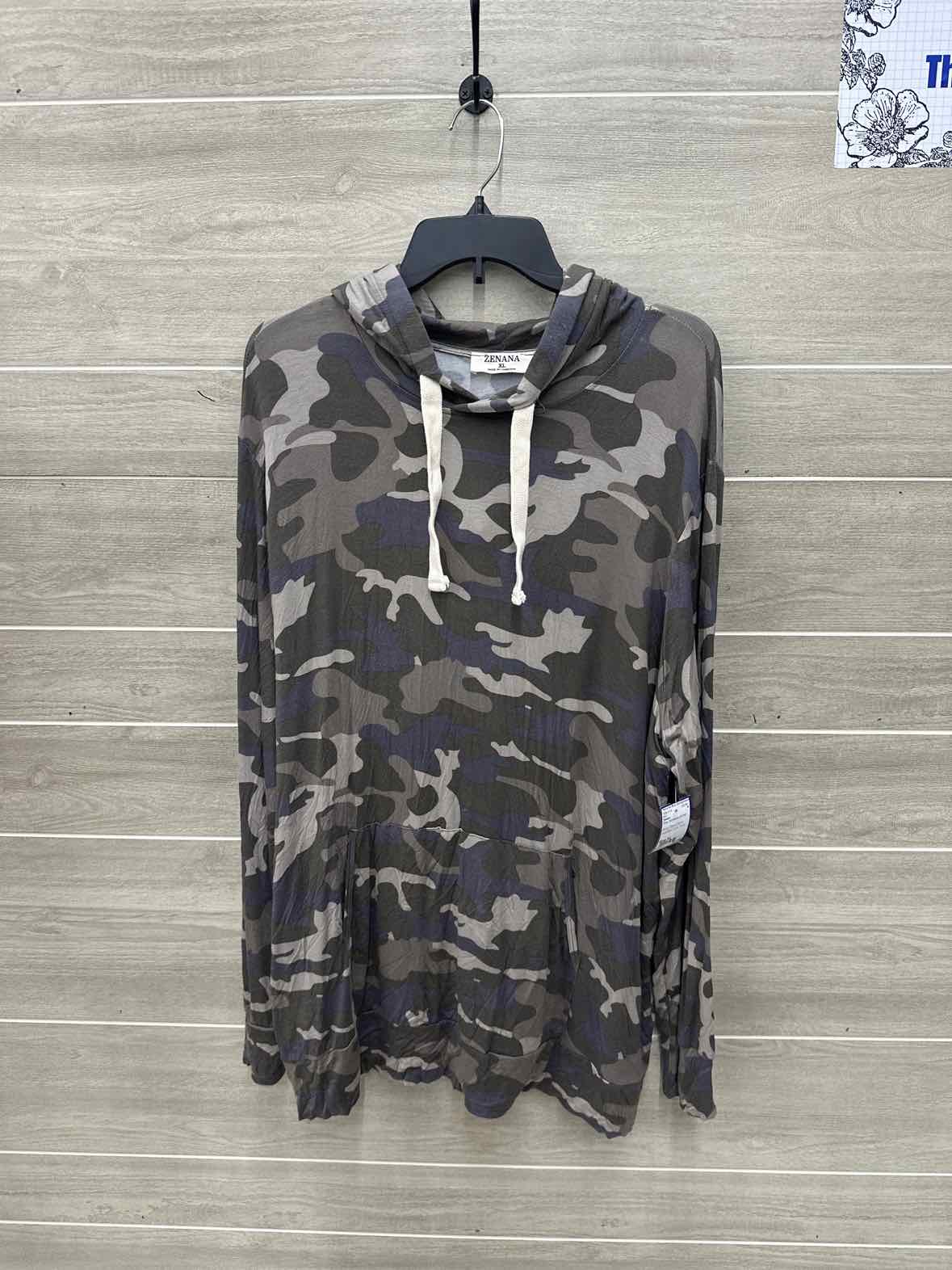 Zenana Size XL Olive Womens Shirt