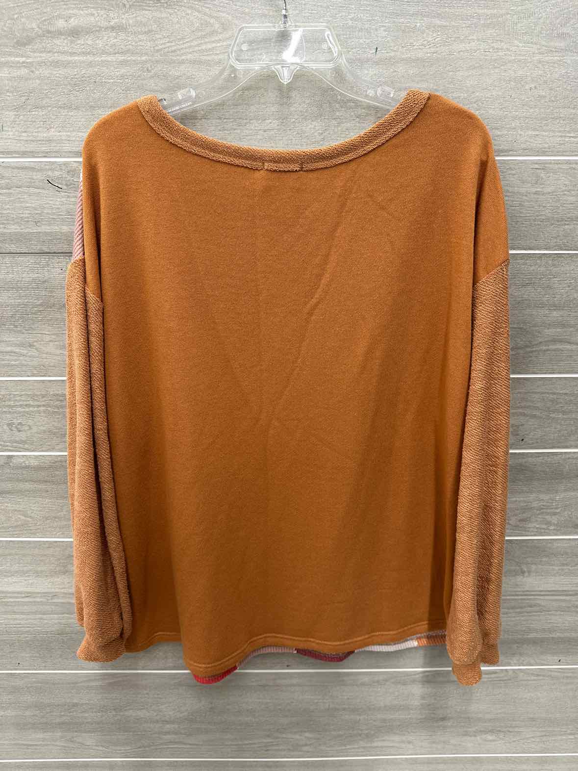 Bibi Size L/XL Orange Womens Shirt
