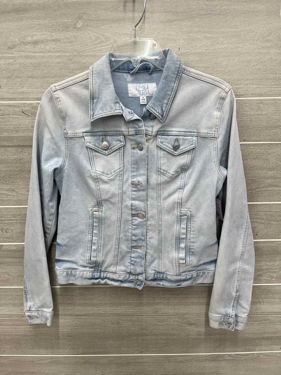 Time & Tru Size 4/6 Blue Womens Blazer