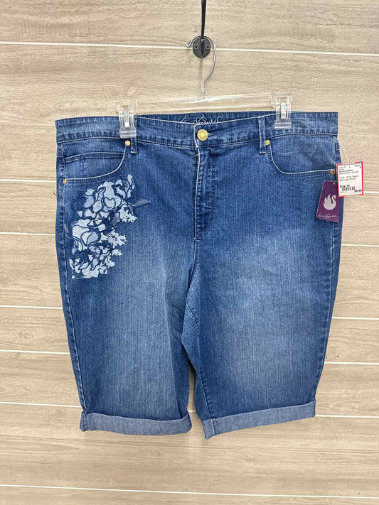 Gloria Vanderbilt Blue Womens Women Size 18 Shorts