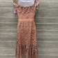 Adelyn Rae Peach Womens Size 2 Dress