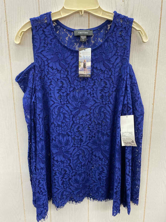 Karen Kane Blue Womens Size Small Shirt