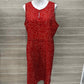 Allegra K Size 10/12 Orange Womens Dress
