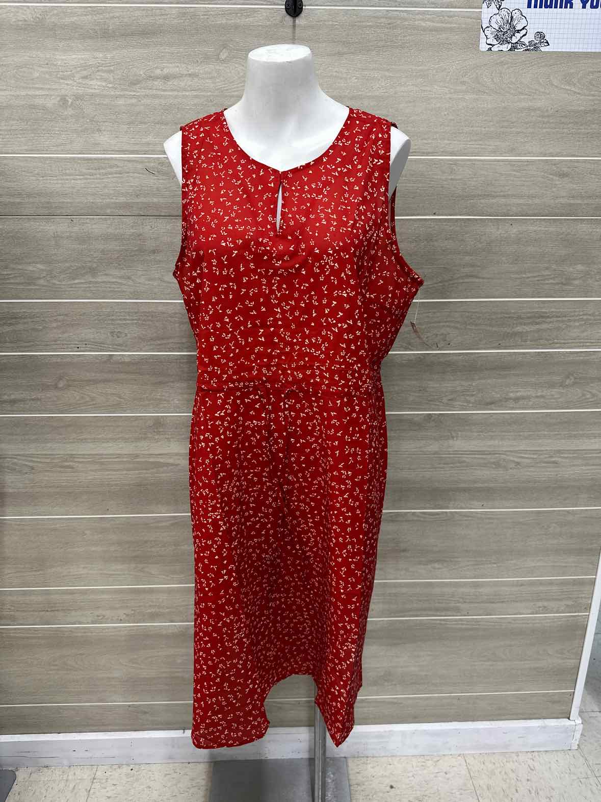 Allegra K Size 10/12 Orange Womens Dress