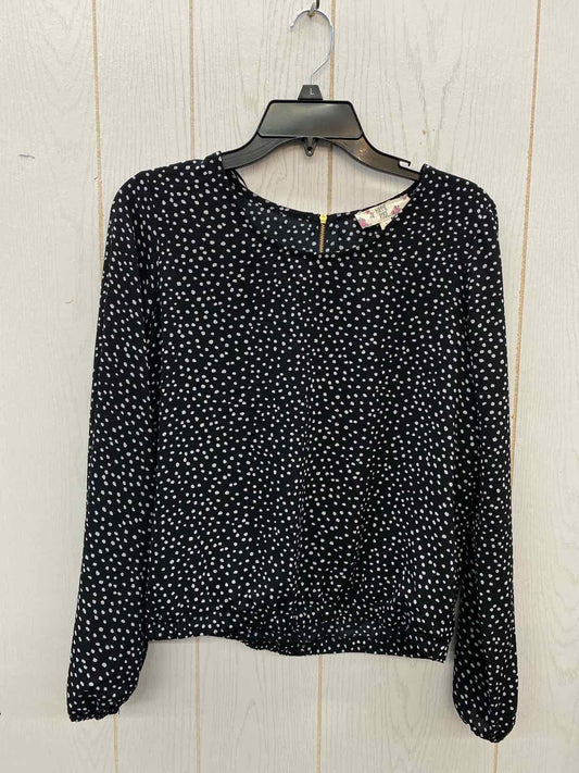 Hippie Rose Black Womens Size Small Shirt