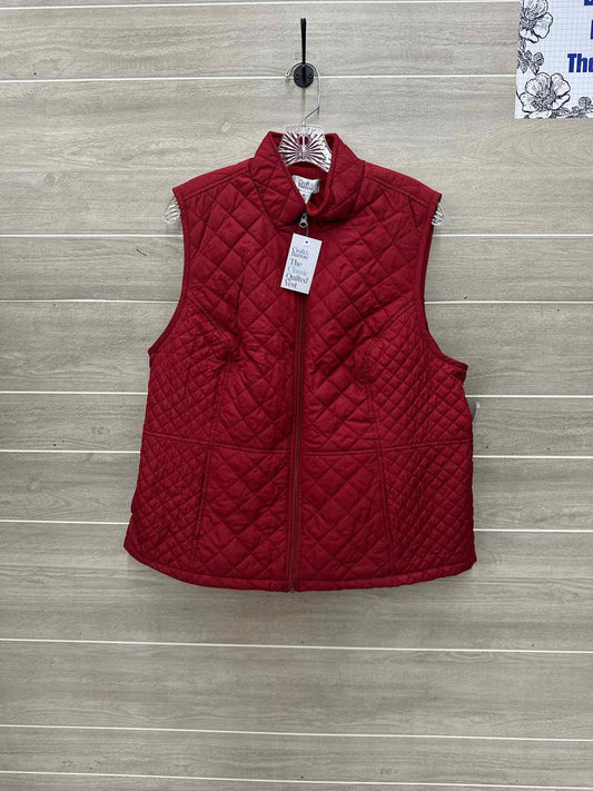 Croft & Barrow Size XL Red Womens Vest