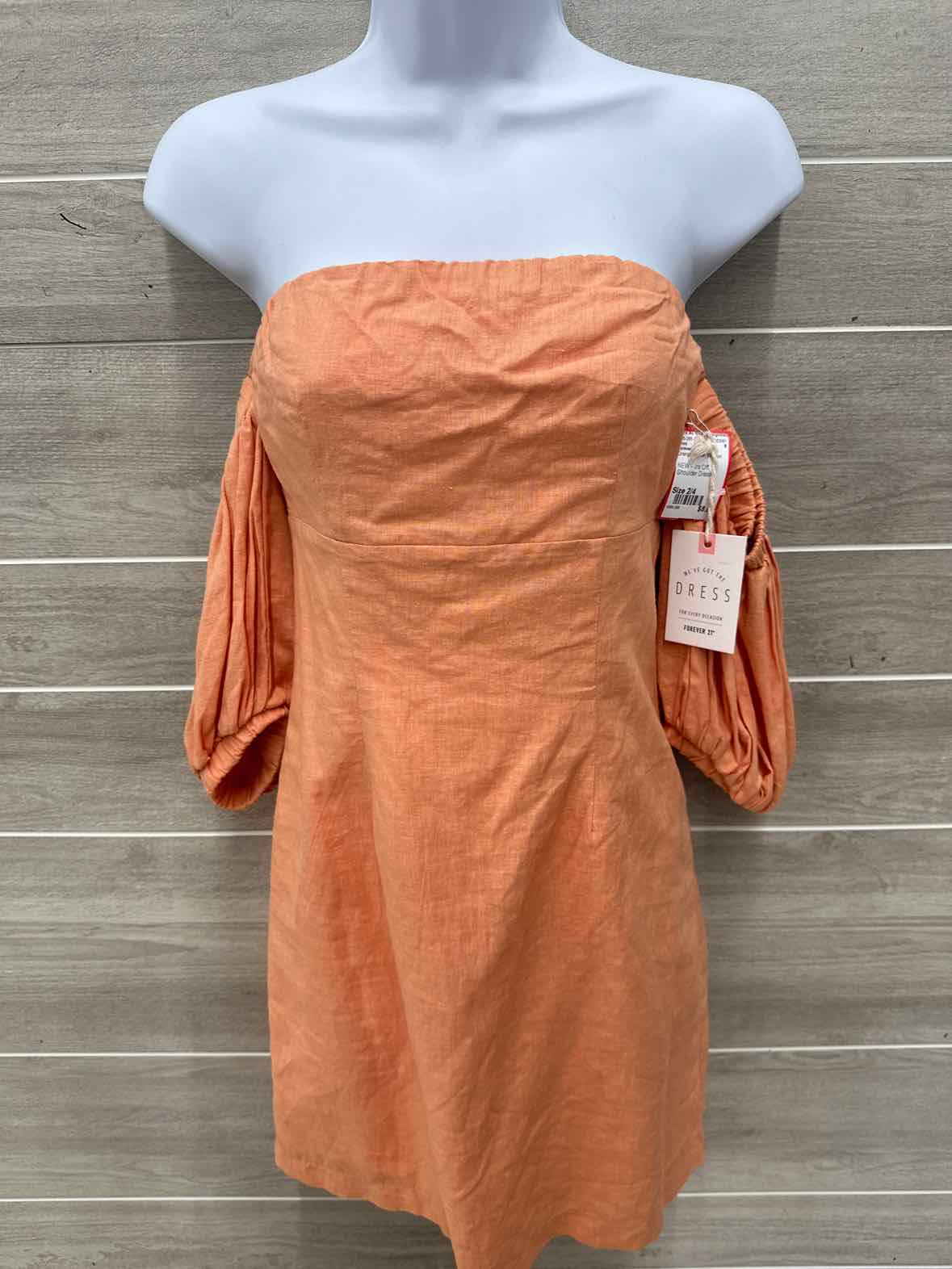 Forever 21 Size 2/4 Orange Junior Dress
