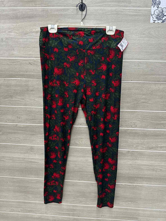 Lularoe Red Womens Women Size 18/20 Leggings
