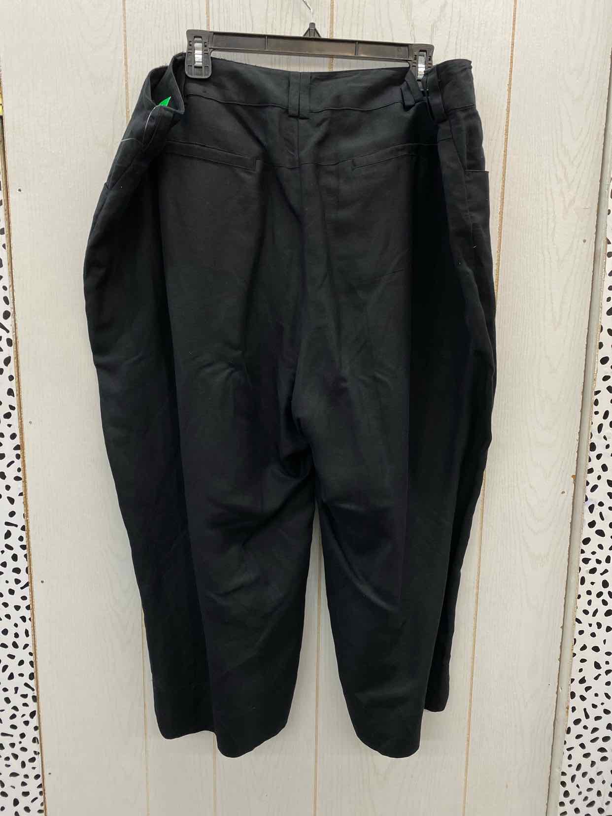 Landau Black Womens Size 22 Pants