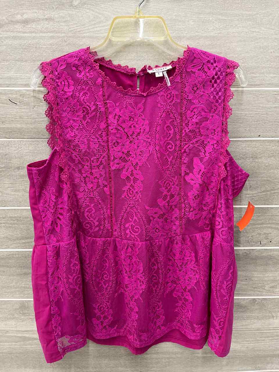 Andree Pink Womens Women Size L Tank Top