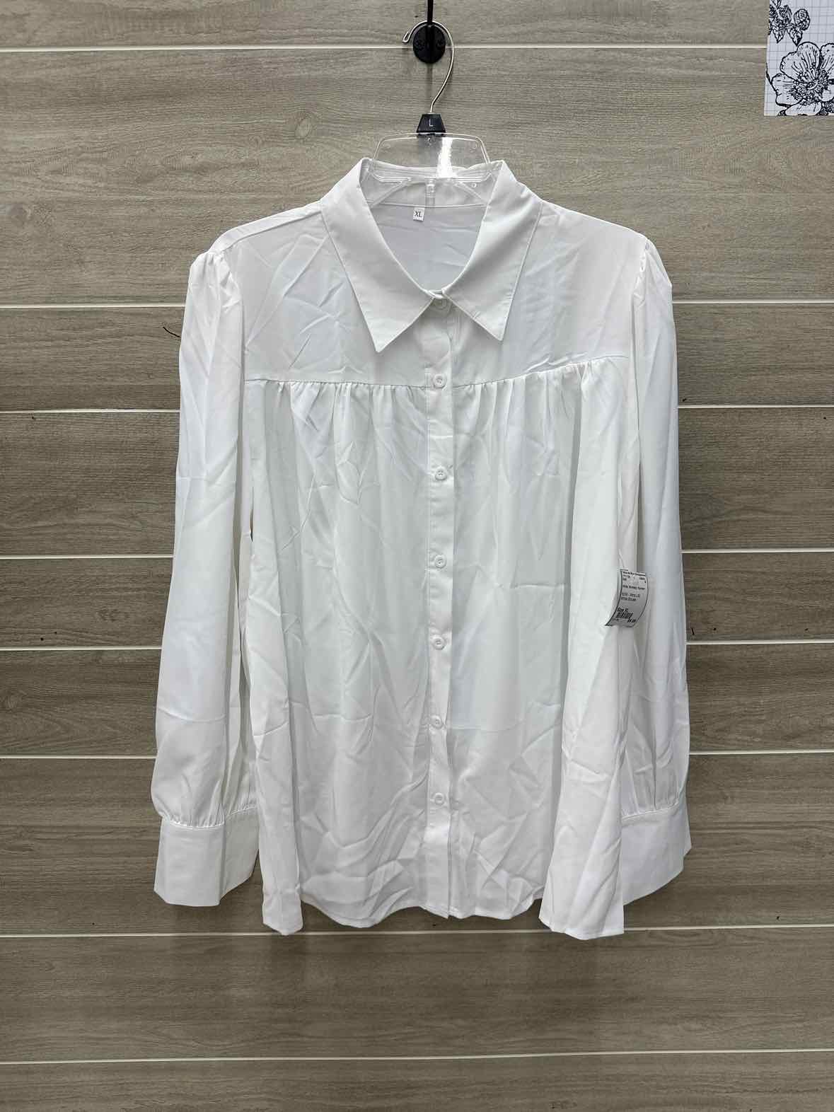 White Womens Women Size XL Shirt