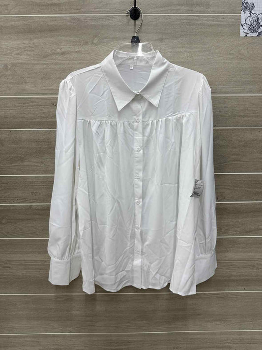 White Womens Women Size XL Shirt