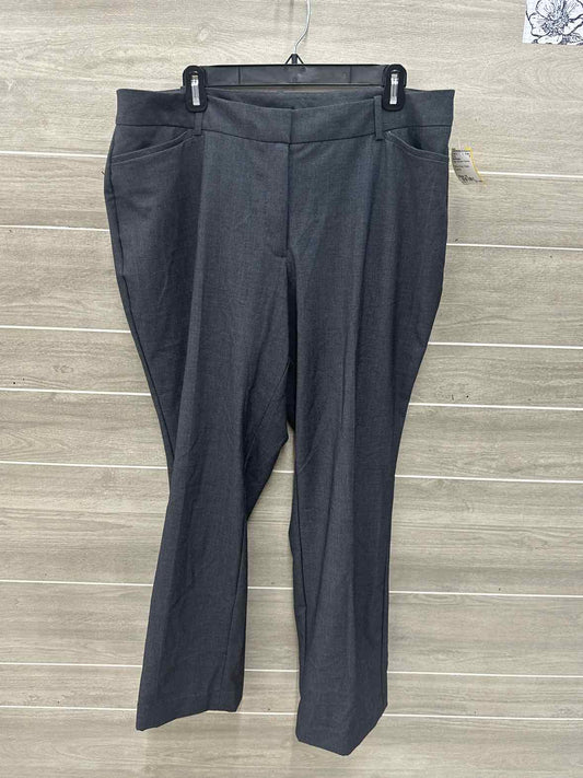 Worthington Gray Womens Women Size 16 Pants
