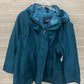 Lands End Teal Womens Women Size 3XP Jacket (Outdoor)