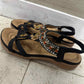 US Shoe Size 6.5 Black Womens Sandals
